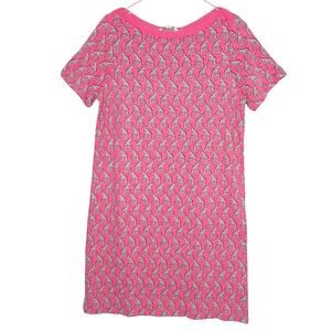 Boden Pink Giraffe Print Mini Dress